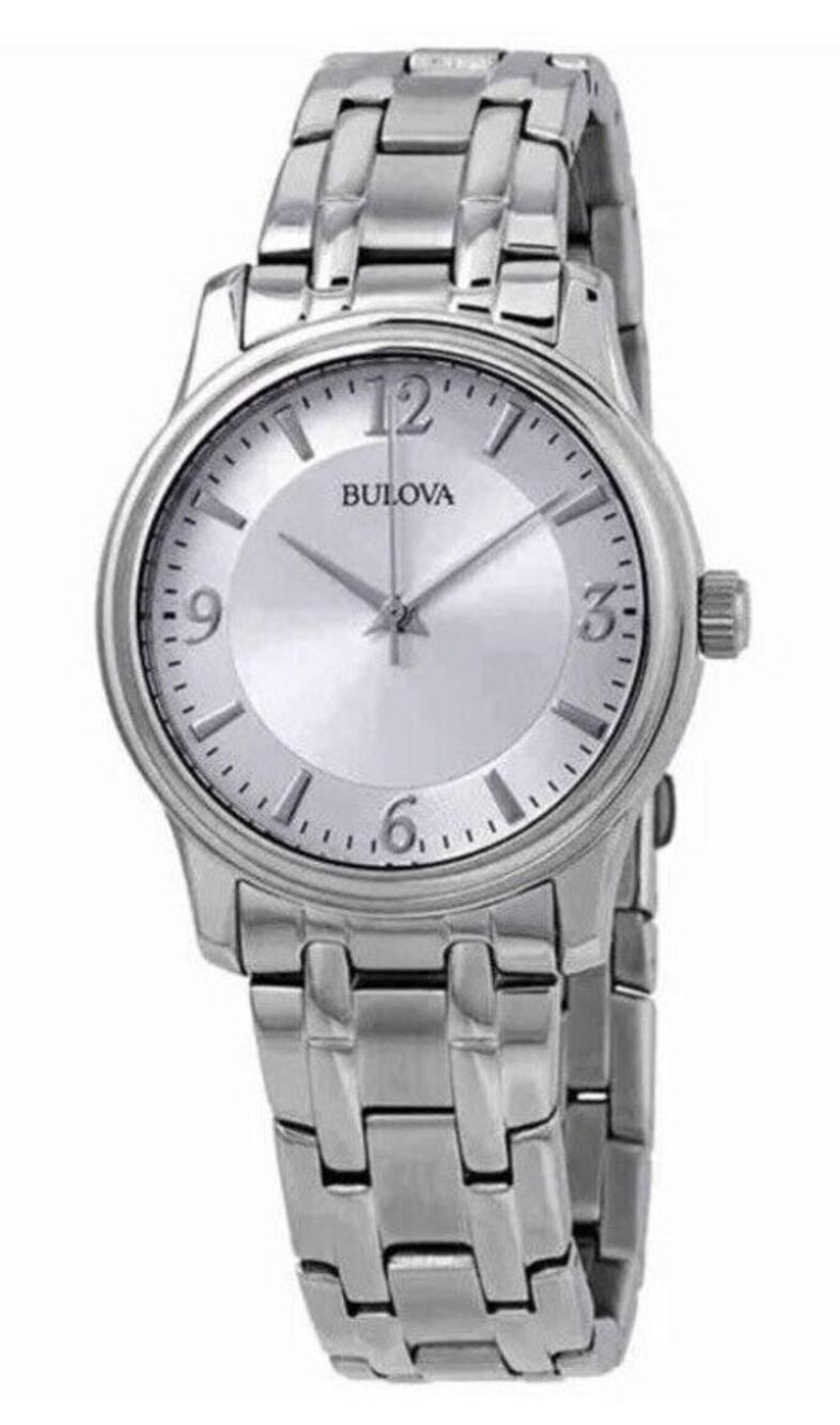 3-39 BULOVA Men's NIB 96A000 Corporate Collection Watch Stainless Steel